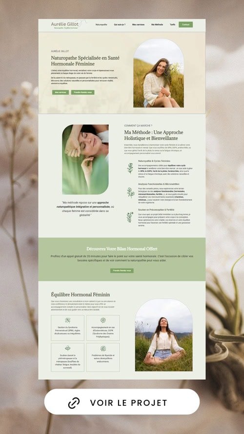 example creation site internet naturopathe