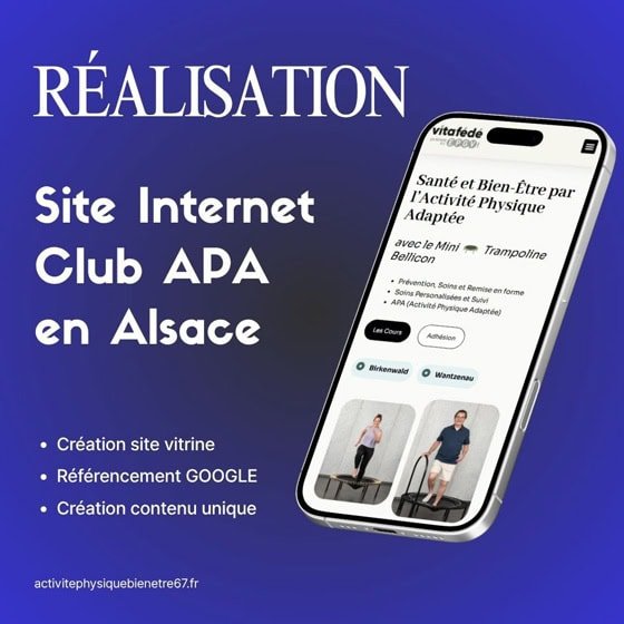 realisation example site therapeute coach sportif