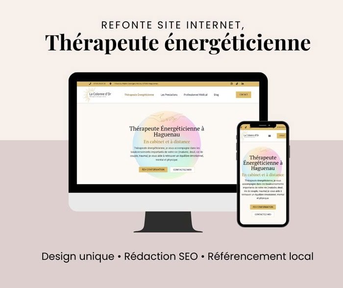 refonte site therapeute energeticienne